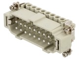 Conector ILME HDC CNEM 16 TX, 16 pini, 16A 600V insert contact tată