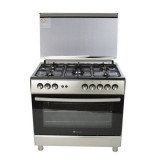 Aragaz Studio Casa FE90/60, 5 arzatoare gaz, 90 x 60 cm, grill, rotisor, aprindere electrica, inox