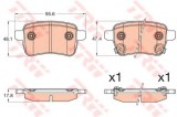 Set placute frana,frana disc FIAT 500L (199) (2012 - 2016) TRW GDB2032