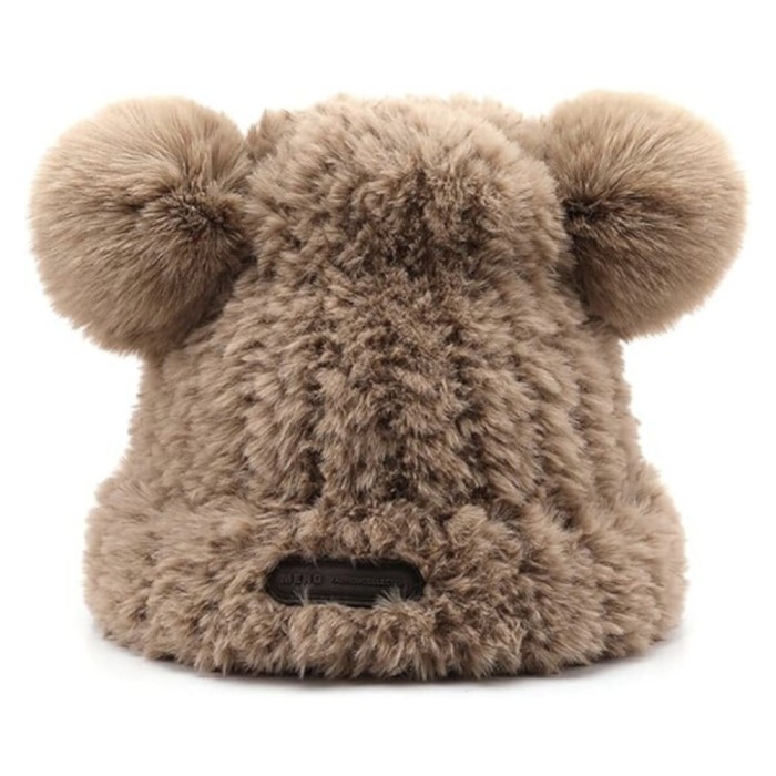 Caciula pufoasa tricotata Teddy