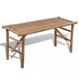 Cumpara ieftin Bancă de grădină pliabilă, 118 cm, bambus
