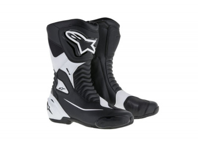 Cizme moto Alpinestars Smx S Alpinestars, negru/alb, marime 40 foto