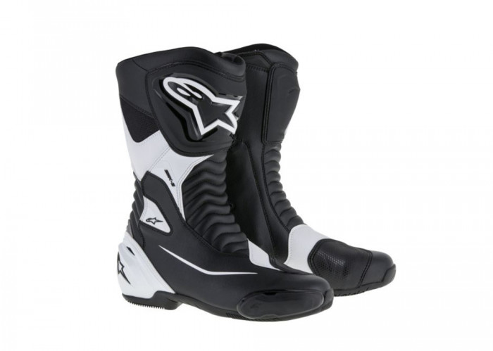 Cizme moto Alpinestars Smx S Alpinestars, negru/alb, marime 38