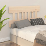 Tăblie de pat, 123,5x3x81 cm, lemn masiv de pin, vidaXL