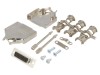 Conector D-Sub 15 pini mamă ENCITECH, negru, pentru montare pe cablu, lipire electrică
