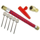 Cumpara ieftin Set pentru umflat roti, rosu