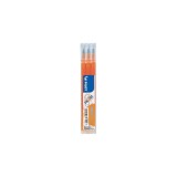 Pachet 12 buc set 3 Rezerve Roller Frixion Ball Pilot 0.7 mm varf mediu Rezerva roller Frixion Pilot 3 buc/set Apricot Orange