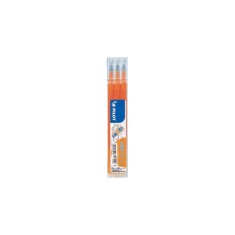 Pachet 12 buc set 3 Rezerve Roller Frixion Ball Pilot 0.7 mm varf mediu Rezerva roller Frixion Pilot 3 buc/set Apricot Orange