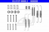 Set accesorii, sabot de frana AUDI A2 (8Z0) (2000 - 2005) ATE 03.0137-9008.2