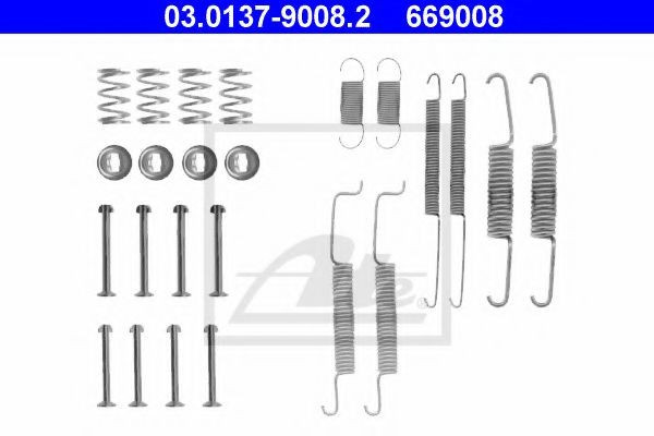Set accesorii, sabot de frana VW POLO CLASSIC (6KV2) (1995 - 2006) ATE 03.0137-9008.2