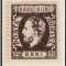 ROMANIA 1872 LP 37 REGELE CAROL I CU BARBA 25 BANI BRUN T5 EROARE STARE MNH