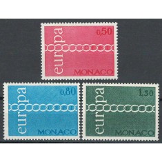 Monaco 1971 Mi 1014/16 MNH - Europa