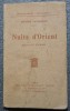 Helene Vacaresco - Nuits d&#039;Orient: folklore roumain (1907) (ediție princeps)