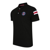 Paris Saint Germain tricou polo Sleeve Stripe black - XXL