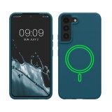 Husa Kwmobile pentru Samsung Galaxy S22, Albastru, Silicon, KWM000021RB002C