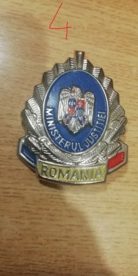 QW14 - Emblema militara - anii 1990 - justitie - piesa de colectie foto