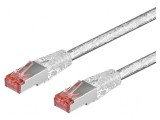 Cabluri patch S/FTP 6 litat LSZH transparent 5m 28AWG, Goobay