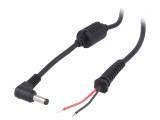 Cablu Alimentare DC Negru 1,2m 2x0,5mm2 4,8/1,7