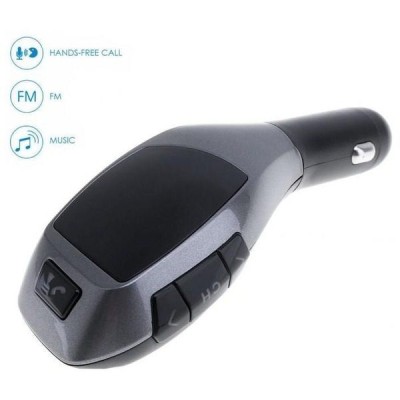 Modulator Auto X6 cu Bluetooth, Handsfree, port USB, slot card microSD foto