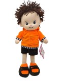 Papusa Baietel din Plus 40 cm cu Melodie in Limba Romana