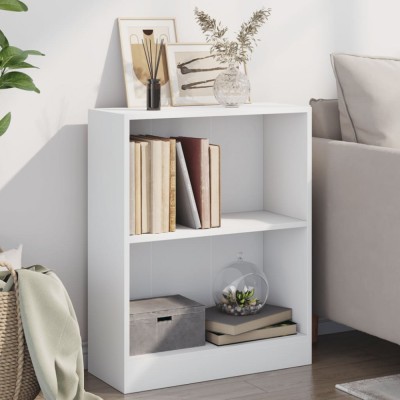 Gossi biblioteca, alb, 60x24x76 cm, lemn compozit foto