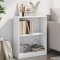 Gossi biblioteca, alb, 60x24x76 cm, lemn compozit