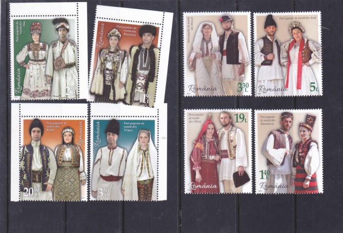 ROMANIA 2020 - PORT POPULAR DE NUNTA (I) SI (II) , serie - LP 2301 SI 2289,MNH.