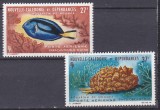 DB1 Fauna Marina Pesti Corali 1964 Noua Caledonie 2 v. PA MNH, Nestampilat