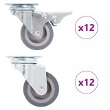VidaXL Roți pivotante, 24 buc., 50 mm