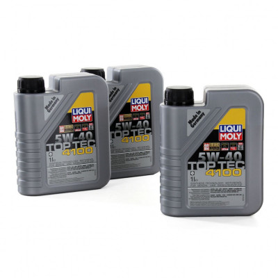 Set 3 Buc Ulei Motor Liqui Moly Top Tec 4100 5W-40 1L 9510 foto