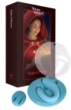 Vibrator Cuplu PleasureBerry, 10 Moduri Vibratii, Remote Control, Silicon, USB, IPX7, Albastru