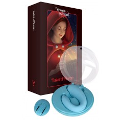 Vibrator Cuplu PleasureBerry FairyGasm, 10 Moduri Vibratii, Remote Control, Silicon, USB, IPX7, Albastru
