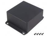 Carcasă Universală 120x120x58mm Neagră Cu Lame de Fixare