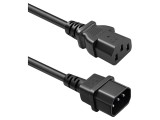 Cablu alimentare 3G1mm2 IEC C13 mamă - IEC C14 tată, 2m, negru