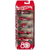 HOT WHEELS SET 5 MASINUTE METALICE ANIVERSARE 80 DE ANI SCARA 1 LA 64, Mattel