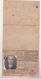 bnk div CFR - carte de identitate 12 calatorii - 1947