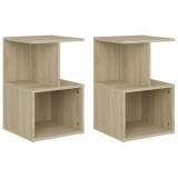VidaXL Noptiere, 2 buc., stejar sonoma, 35x35x55 cm, PAL