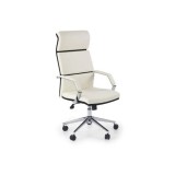 Scaun directorial HM Costa, Ergonomic, Cadru Otel, Piele ecologica, Inaltime ajustabila, Mecanism balansare, 110 kg, 124x60x63 cm, Crem
