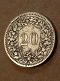 20 rappen 1887 [poze]. Discount conform descriere [10 - 20 %. Vezi descrierea.].