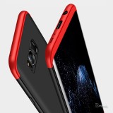 Husa Samsung Galaxy S8 Plus, MyStyle, 360&deg; 3in1 Negru-Rosu