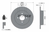 Disc frana Hyundai Accent IV, Accent V, Bayon, I20 Active, I20 II, I20 III; Kia Rio III, Rio IV, Stonic Motor 1.0 T-GDI, 1.0 T-GDI 100, 262x10mm,, Textar