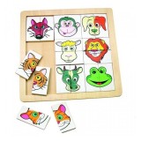 Cumpara ieftin Puzzle- Portrete De Animale, Fundal Alb