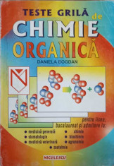 TESTE GRILA DE CHIMIE ORGANICA-D. BOGDAN foto