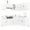 VidaXL Set dulap de bucătărie 11 piese &bdquo;Porto&rdquo; alb lucios Lemn 3314963