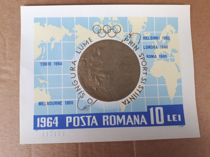 Colita romania 1964 medalia olimpiadei tokyo