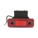 Lampa semnalizare laterala LED 12/24V rosie cu suport 115x40x15mm Breckner Germany