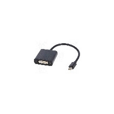Cablu {{Tip cablu de conectare}}, DVI-I (24+5) soclu, mini DisplayPort mufa, 0.15m, {{Culoare izola&#355;ie}}, AKYGA - AK-AD-37