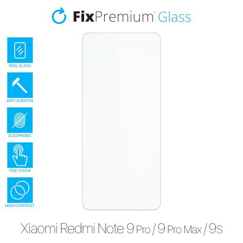 FixPremium Glass - Sticlă securizată pentru Xiaomi Redmi Note 9 Pro, 9 Pro Max &amp; 9S