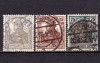 ✅ (S42) Germania Reich 1918 &quot;Uzuale - Germania ( VII ) &quot; &quot; serie completa Michel 102/104 , stampilate, Stampilat