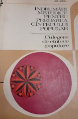 INDRUMARI METODICE PENTRU PREDAREA CANTECULUI POPULAR Mia Barbu foto